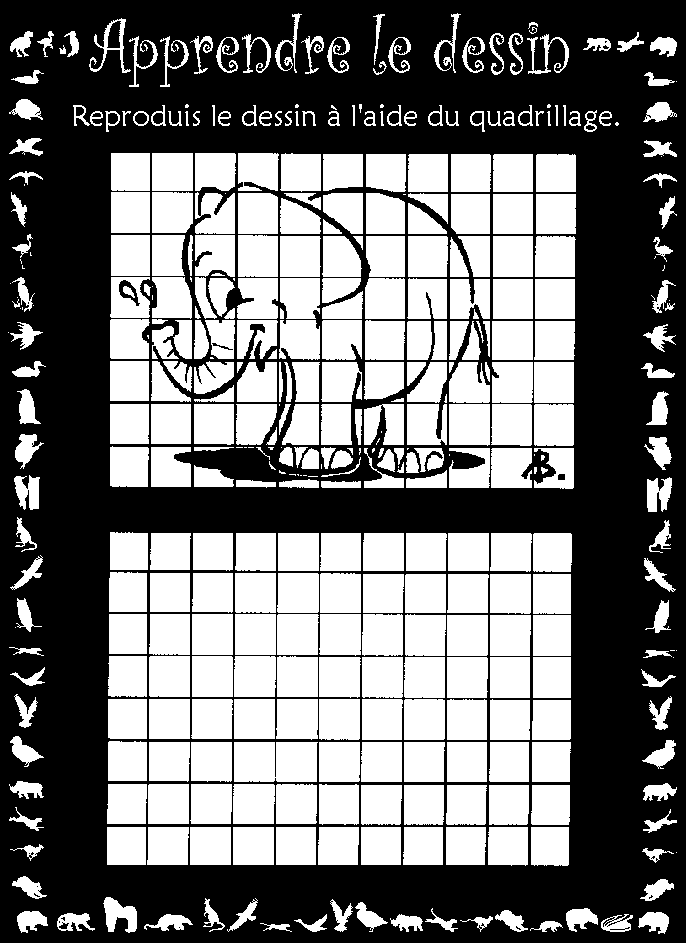 Elephant à dessiner