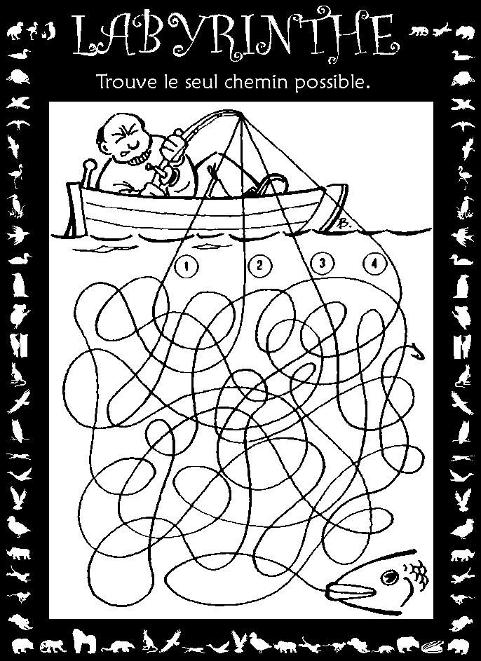 Labyrinthe : pêcheur emmêlé